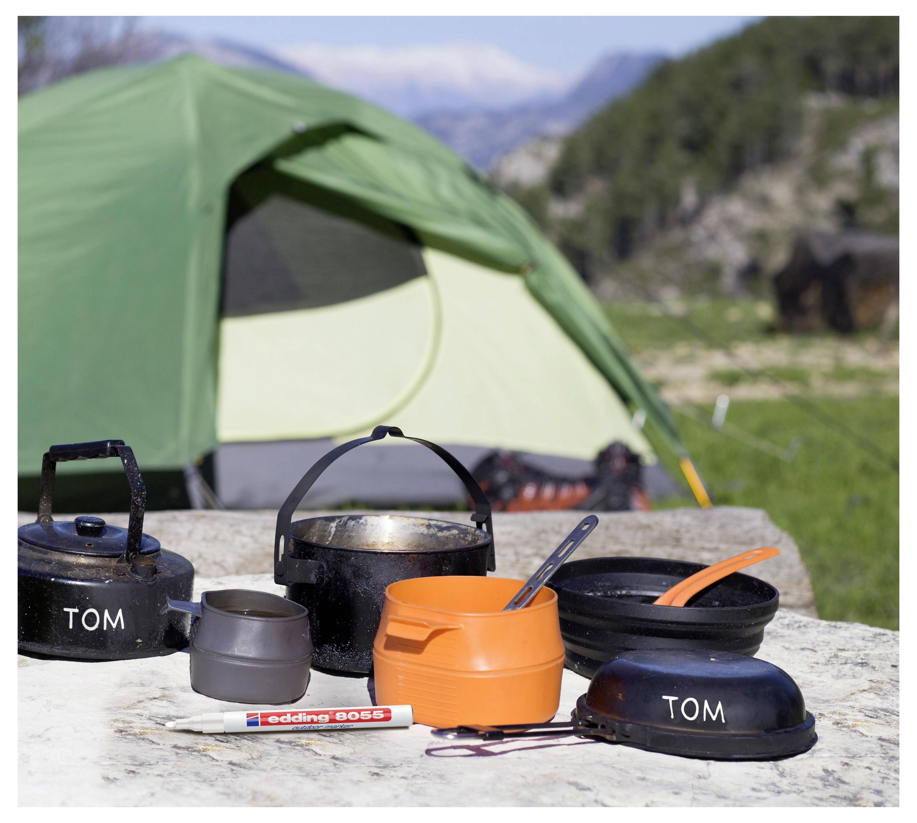 Edding 8055 4-8055-1-1049 Outdoormarker Weiß 1 mm, 2mm