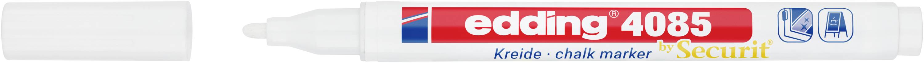 Edding 4085 4-4085049 Kreidemarker Weiß 1 mm, 2 mm