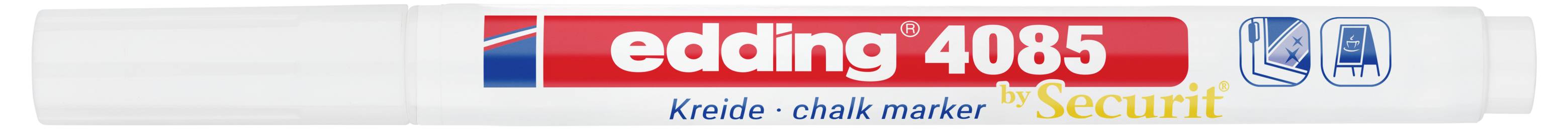 Edding 4085 4-4085049 Kreidemarker Weiß 1 mm, 2mm