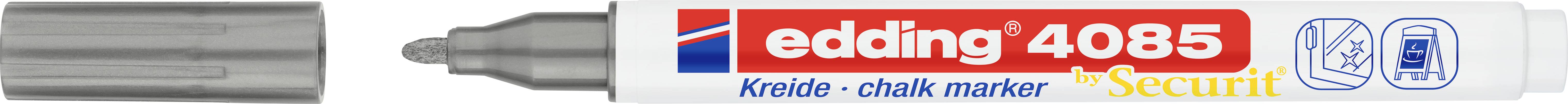 Edding 4085 4-4085054 Kreidemarker Silber 1 mm, 2 mm