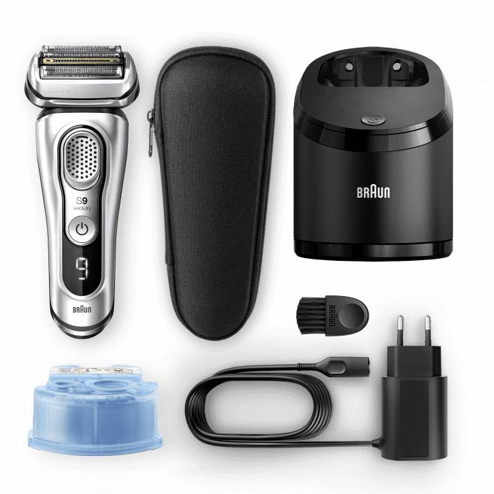 Braun 9370cc Folienrasierer Silber