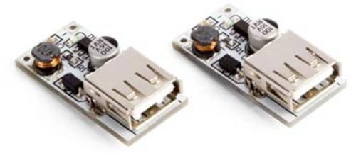 Whadda WPM403 DC-DC-Boost-Modul / (2,5 V-5 V) 600MA an USB 5V (2 Stück)