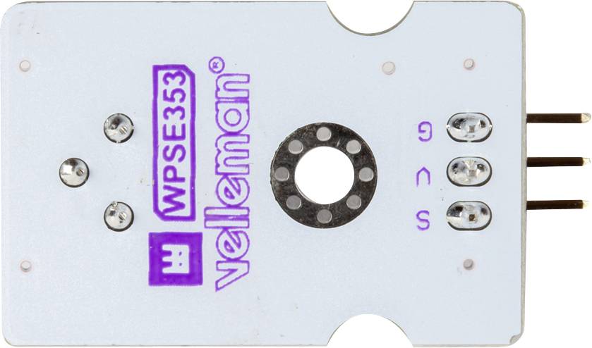 Sensormodul mit drei Pins und Aufdruck 'WPSE353'. Verwendet für Elektronikprojekte, kompatibel mit Mikrocontrollern.