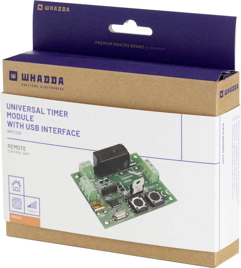 Whadda WMT206 Universal-Timer-Modul mit USB-Schnittstelle