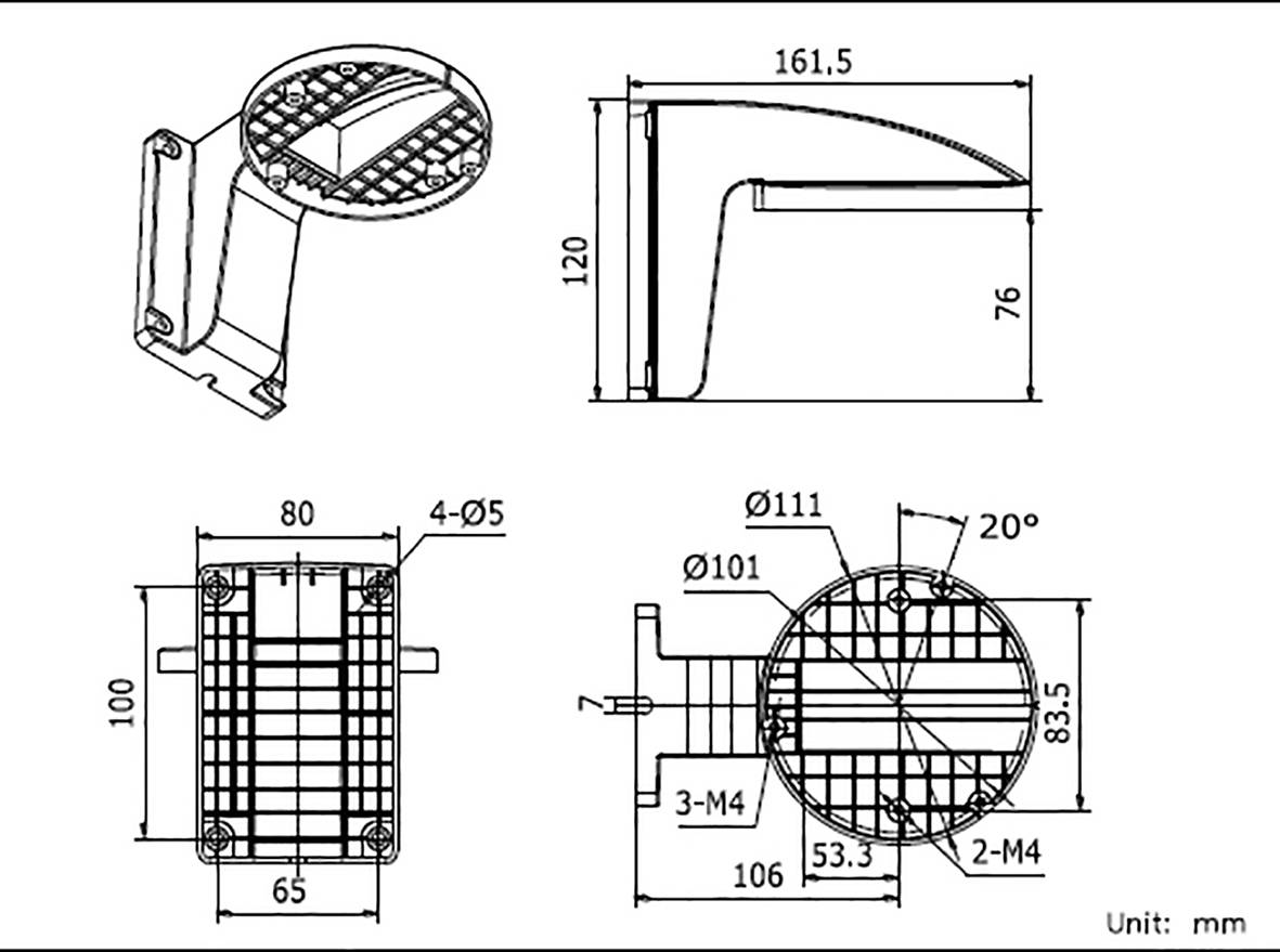 HIKVISION Wandhalterung DS-1258ZJ