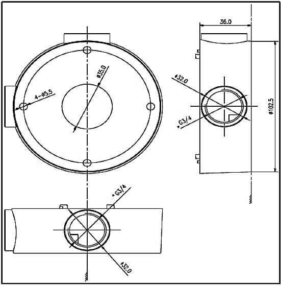 HIKVISION Montagebox DS-1260ZJ