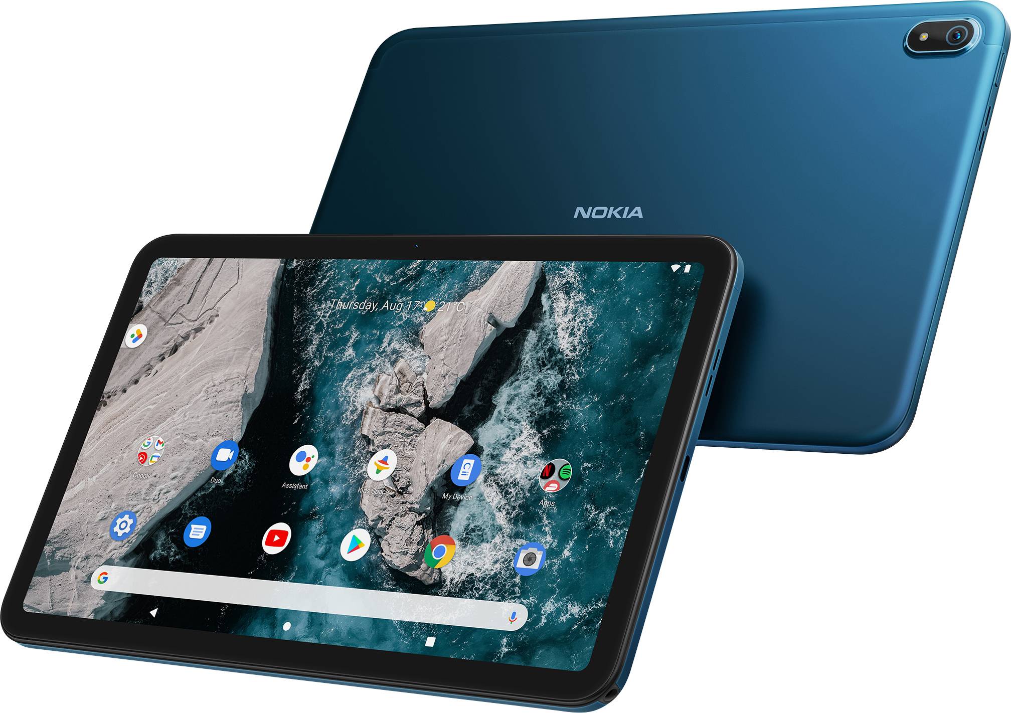 Nokia T20 WiFi 64GB Blau transluzent Android-Tablet 26.4cm (10.4 Zoll) 1.8GHz Android™ 11 2000 x 1200 Pixel