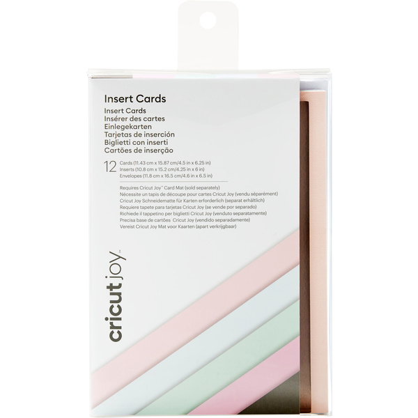 Cricut Joy Insert Cards Kartenset Mehrfarbig, Pastell