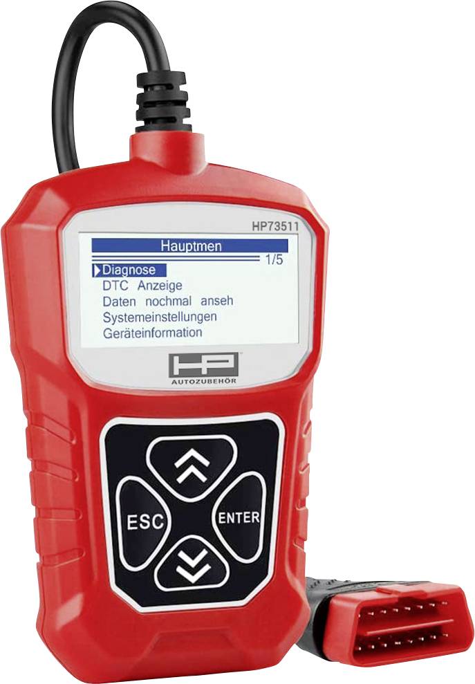HP Autozubehör OBD II Diagnosegerät OBD II Diagnosetool 75311 Passend für (Auto-Marke): Universal uneingeschränkt