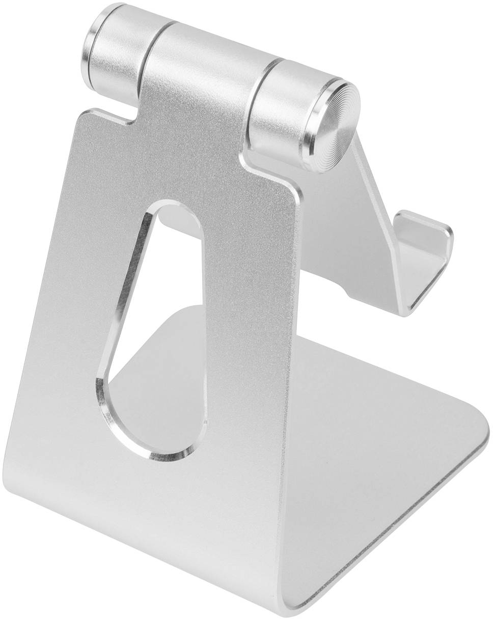 Digitus DA-90418 Handy Ständer Aluminium, Aluminium (gebürstet), Aluminium (hell), Aluminium-Grau, Silber