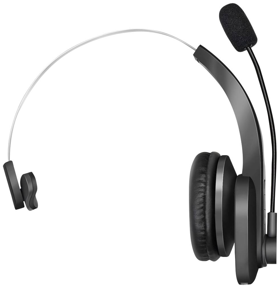LogiLink BT0059 On Ear Headset Bluetooth® Mono Schwarz Telefon