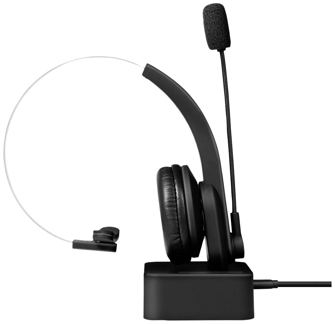 LogiLink BT0059 On Ear Headset Bluetooth® Mono Schwarz Telefon