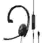 EPOS Telefon On Ear Headset kabelgebunden Mono Schwarz Noise Cancelling Lautstärkeregelung, Mikrofon-Stummschaltung