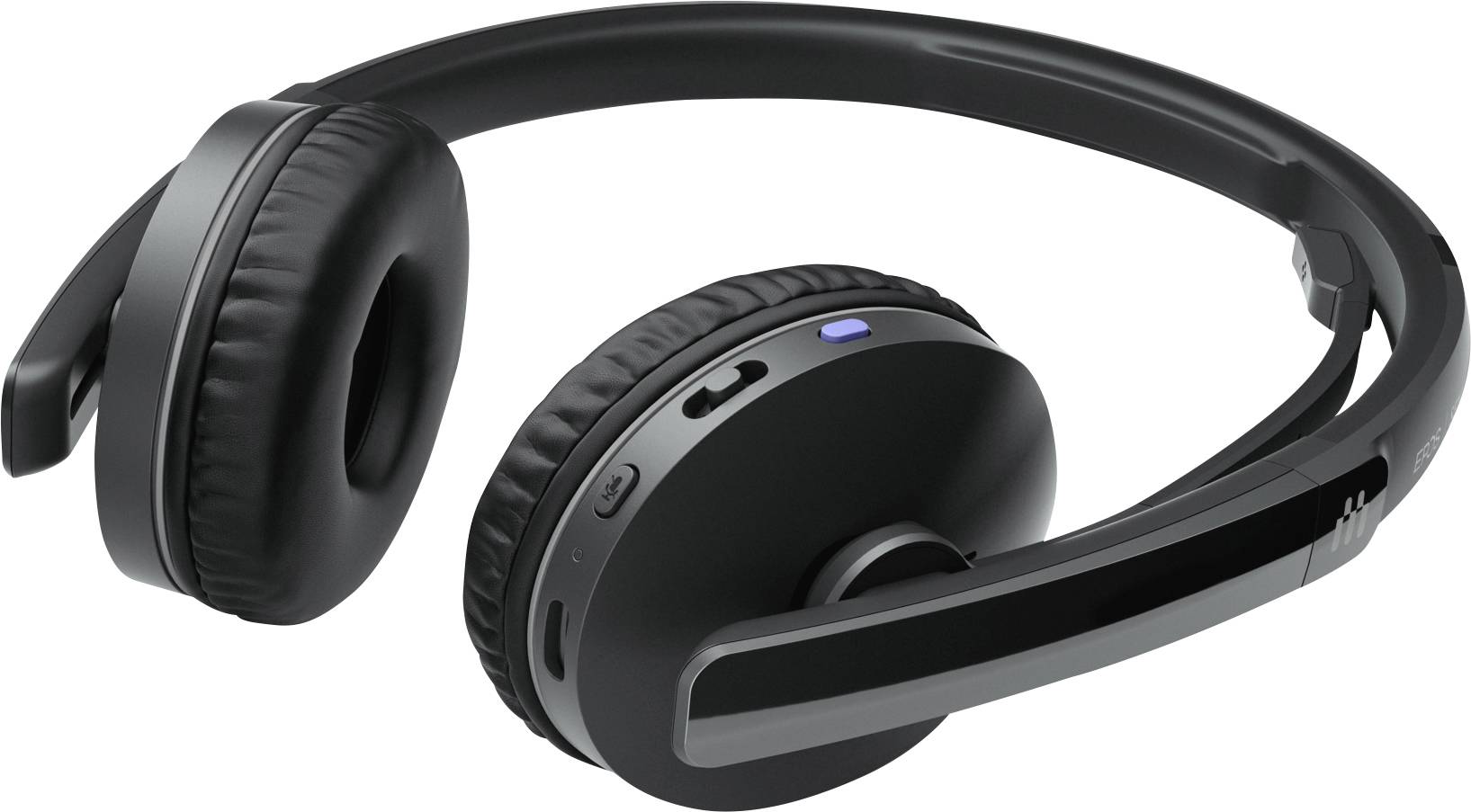 EPOS On Ear Headset Bluetooth® Stereo Schwarz Noise Cancelling Lautstärkeregelung, Mikrofon-Stummschaltung Telefon