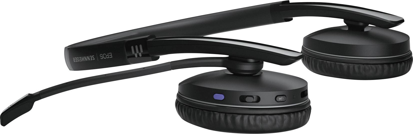 EPOS On Ear Headset Bluetooth® Stereo Schwarz Noise Cancelling Lautstärkeregelung, Mikrofon-Stummschaltung Telefon