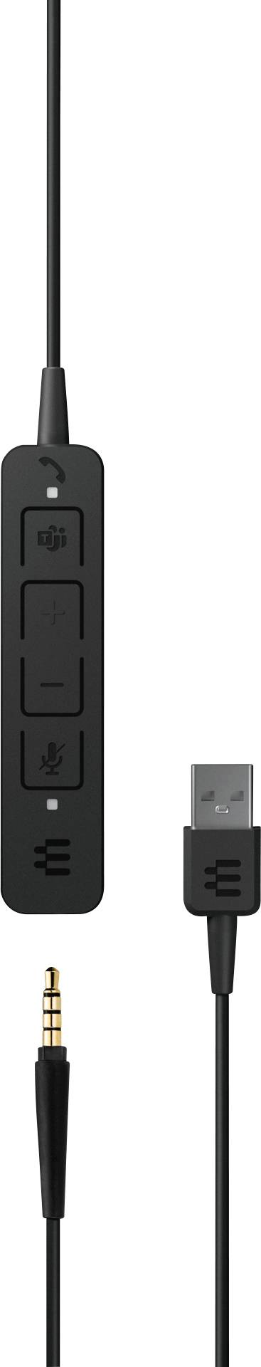 EPOS On Ear Headset kabelgebunden Stereo Schwarz Noise Cancelling Lautstärkeregelung, Mikrofon-Stummschaltung Telefon