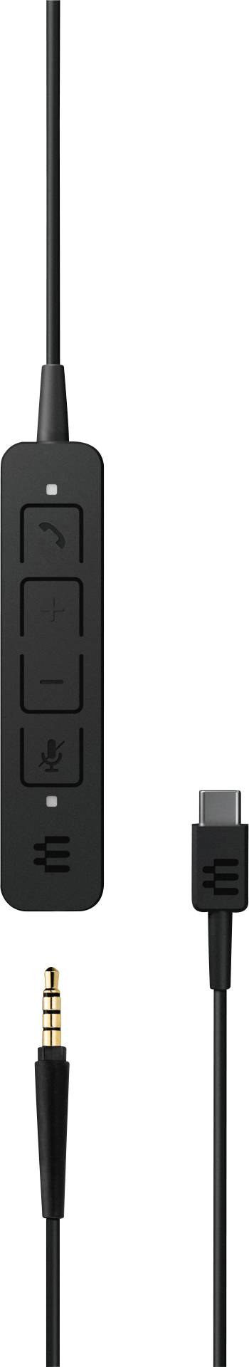 EPOS On Ear Headset kabelgebunden Stereo Schwarz Noise Cancelling Lautstärkeregelung, Mikrofon-Stummschaltung Telefon