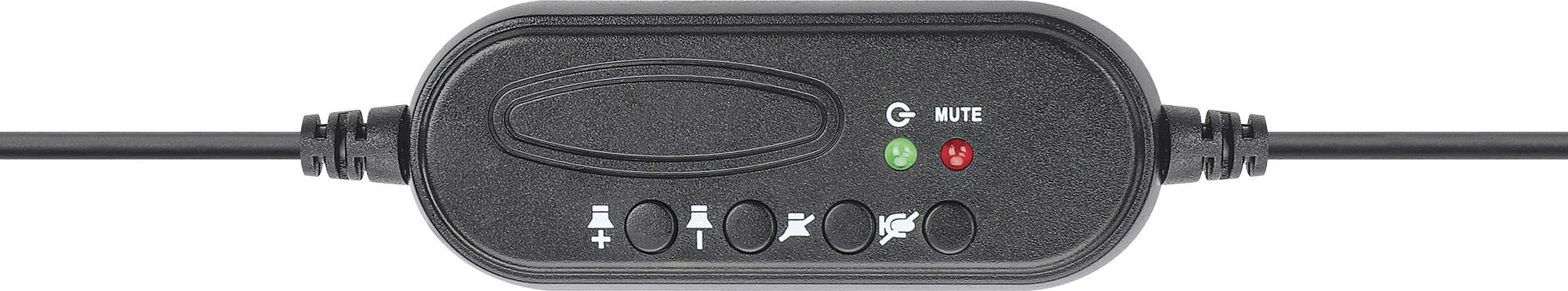 Manhattan Mono USB-Headset Over-Ear kabelgebunden USB-A-Stecker Lautstärkeregelung schwarz Over Ear Headset kabelgebunden Mono Schwarz Lautstärker