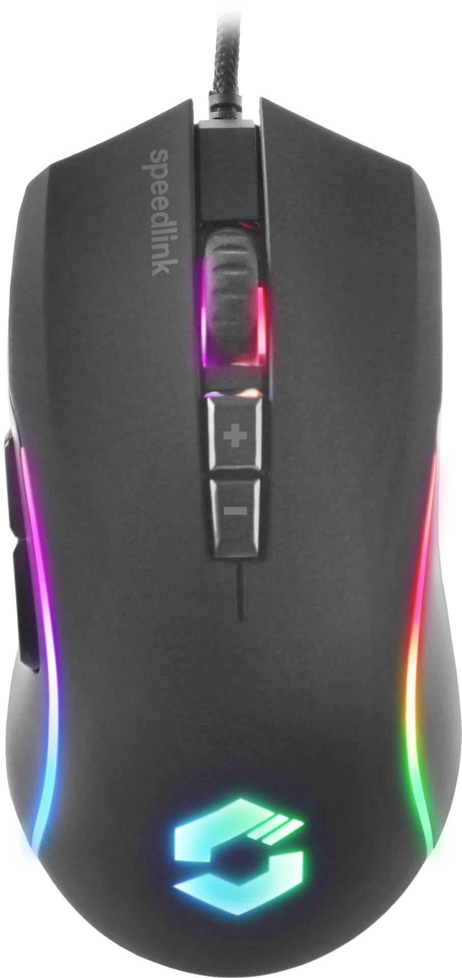 SpeedLink ZAVOS Gaming-Maus USB Schwarz 5 Tasten 3200 dpi, 6400 dpi Beleuchtet