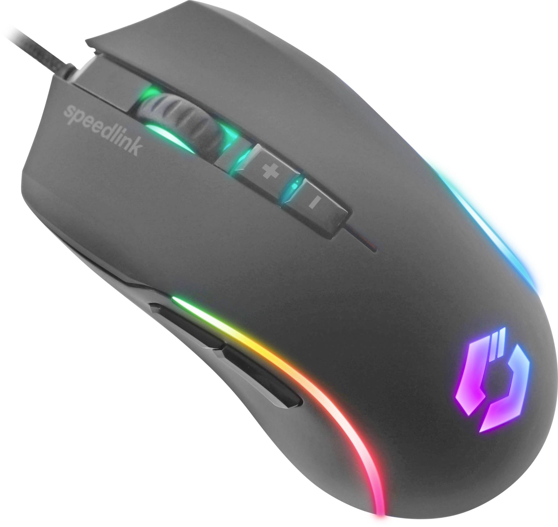 SpeedLink ZAVOS Gaming-Maus USB Schwarz 5 Tasten 3200 dpi, 6400 dpi Beleuchtet