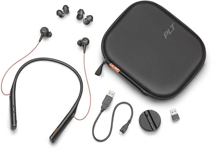 HP Poly VOYAGER 6200 UC In Ear Headset Bluetooth® Stereo Schwarz Noise Cancelling Lautstärkeregelung, Mikrofon-Stummschaltung Telefon