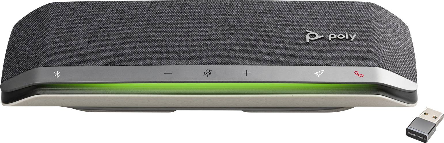 HP Poly 218765-01 Konferenzlautsprecher USB, Bluetooth® Silber, Silber-Schwarz