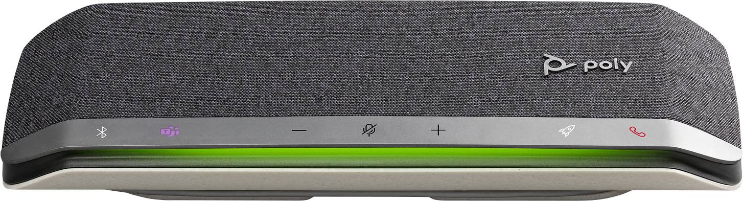 HP Poly 216875-01 Konferenzlautsprecher USB, Bluetooth® Schwarz (matt), Silber-Schwarz