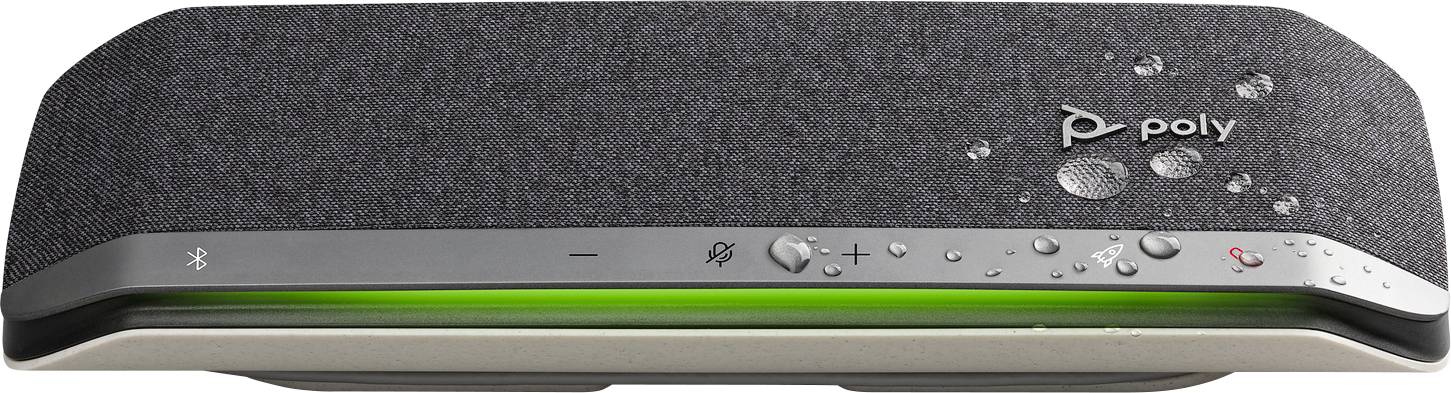 HP Poly 216874-01 Konferenzlautsprecher USB, Bluetooth® Silber, Silber-Schwarz