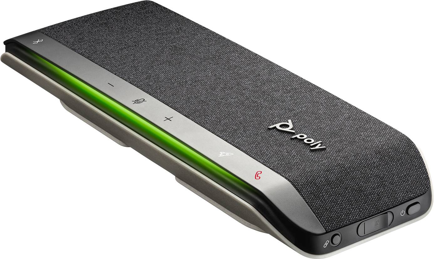 HP Poly 216874-01 Konferenzlautsprecher USB, Bluetooth® Silber, Silber-Schwarz