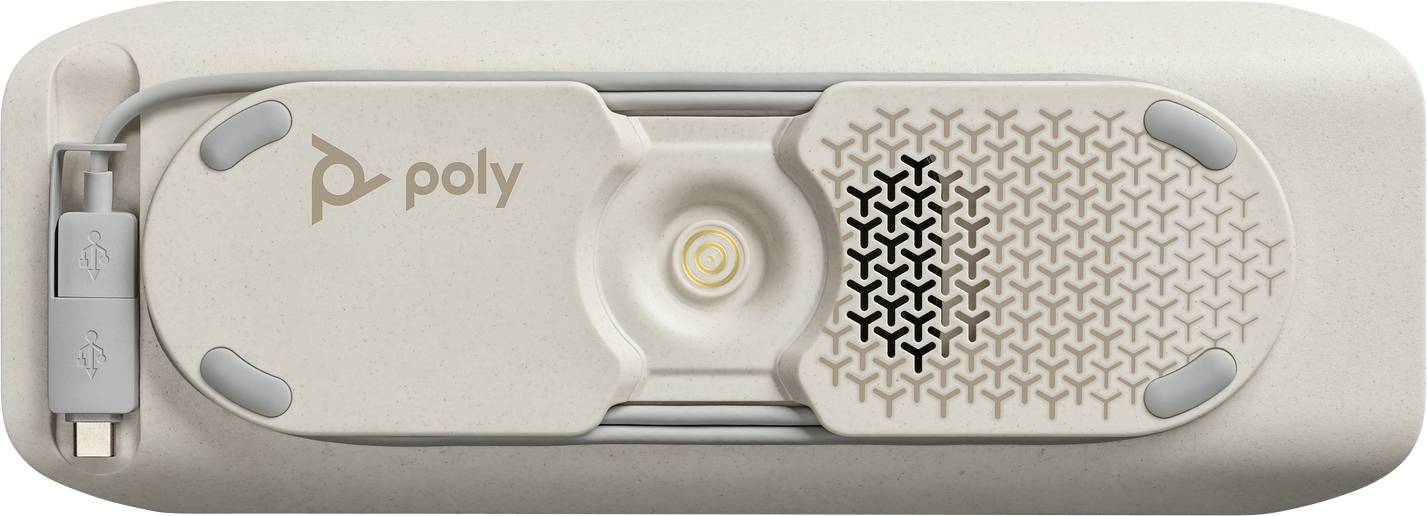 HP Poly 216874-01 Konferenzlautsprecher USB, Bluetooth® Silber, Silber-Schwarz