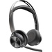 POLY VOYAGER FOCUS 2 Telefon On Ear Headset Bluetooth®, kabelgebunden Stereo Schwarz Mikrofon-Rauschunterdrückung, Noise