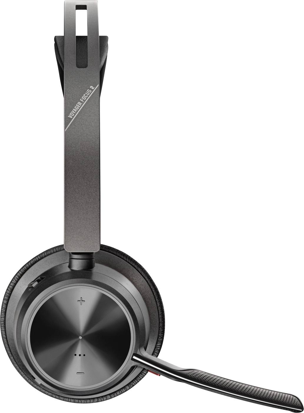 HP Poly VOYAGER FOCUS 2 On Ear Headset Bluetooth®, kabelgebunden Stereo Schwarz Mikrofon-Rauschunterdrückung, Noise Cancelling Lautstärkeregelung