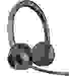 POLY VOYAGER 4320 UC Telefon On Ear Headset Bluetooth® Stereo Schwarz Mikrofon-Rauschunterdrückung, Noise Cancelling Mikrofon-Stummschaltung