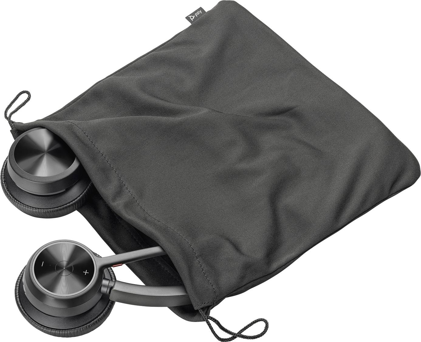 HP Poly VOYAGER 4320 UC On Ear Headset Bluetooth® Stereo Schwarz Mikrofon-Rauschunterdrückung, Noise Cancelling Mikrofon-Stummschaltung Telefon