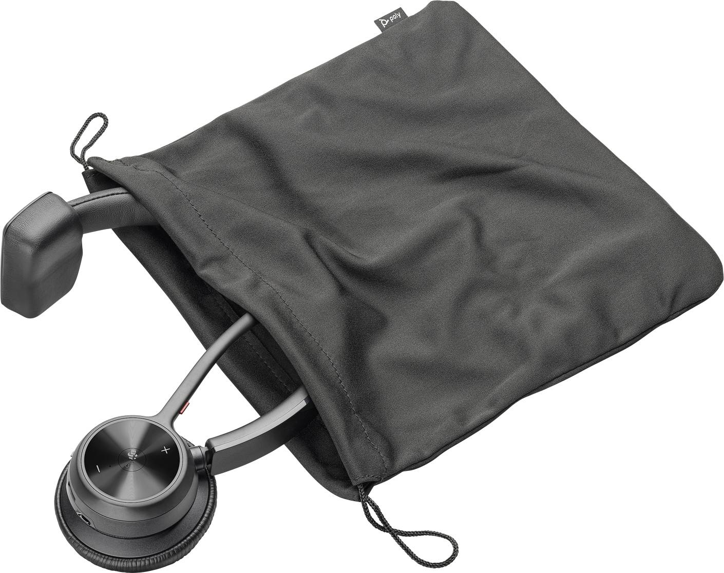 POLY VOYAGER 4310 UC Telefon On Ear Headset Bluetooth®, kabelgebunden Mono Schwarz Mikrofon-Rauschunterdrückung, Noise Cancelling