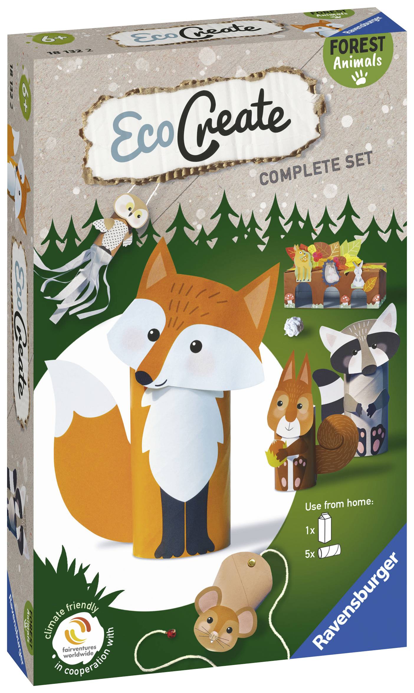 Ravensburger Bastelset EcoCreate Forest Animals