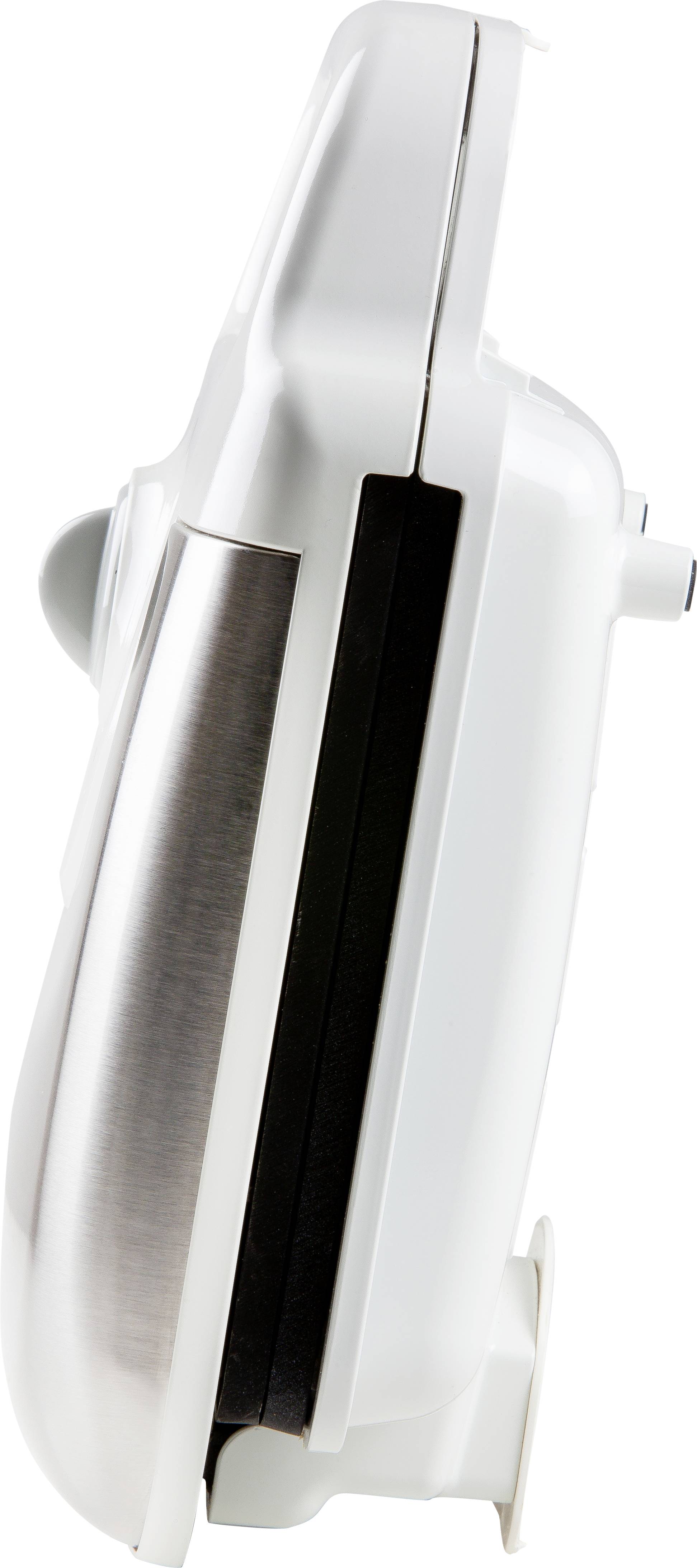 DOMO DO9222W XL Tasty Waffeleisen Kontrollleuchte, klappbar, Antihaftbeschichtung Weiß