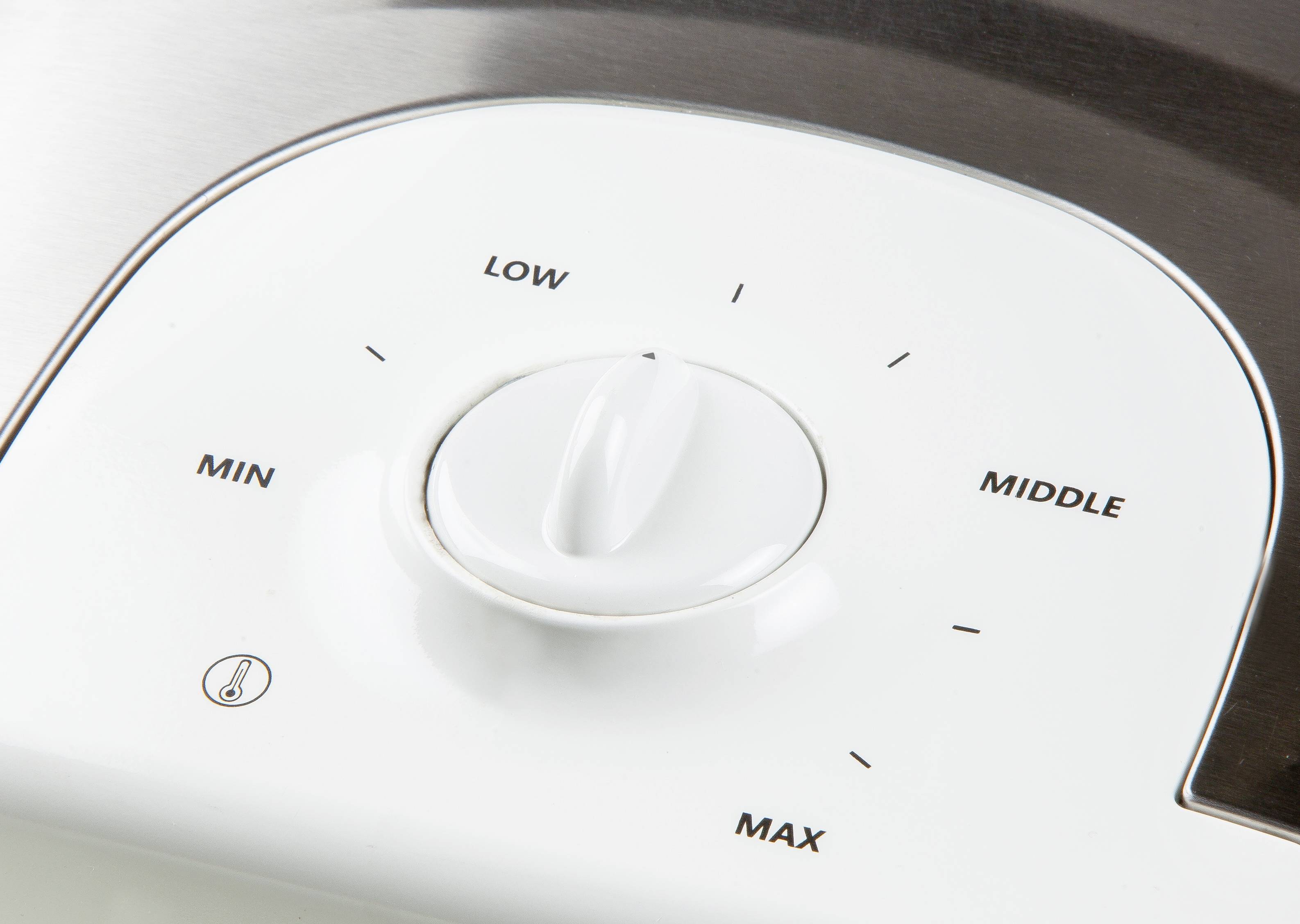 DOMO DO9222W XL Tasty Waffeleisen Kontrollleuchte, klappbar, Antihaftbeschichtung Weiß