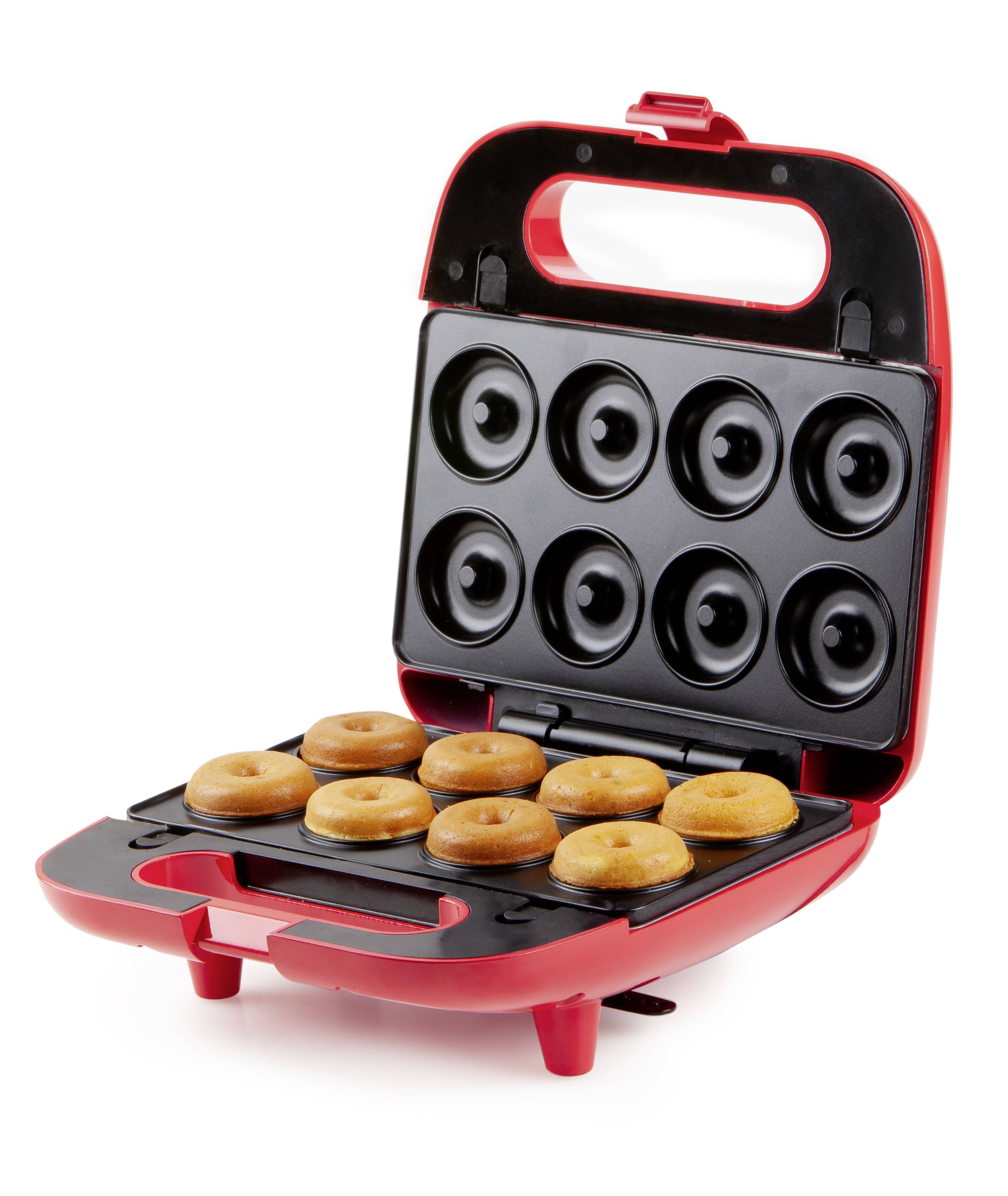 DOMO Snack Party 5in1 Sandwich-Toaster Cool-Touch-Gehäuse, Antihaftbeschichtung Rot