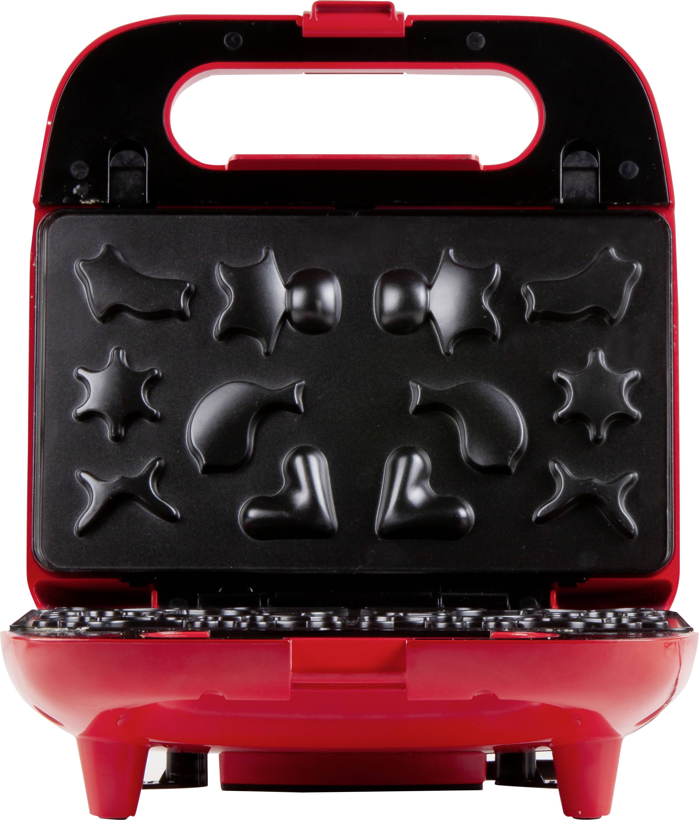 DOMO Snack Party 5in1 Sandwich-Toaster Cool-Touch-Gehäuse, Antihaftbeschichtung Rot