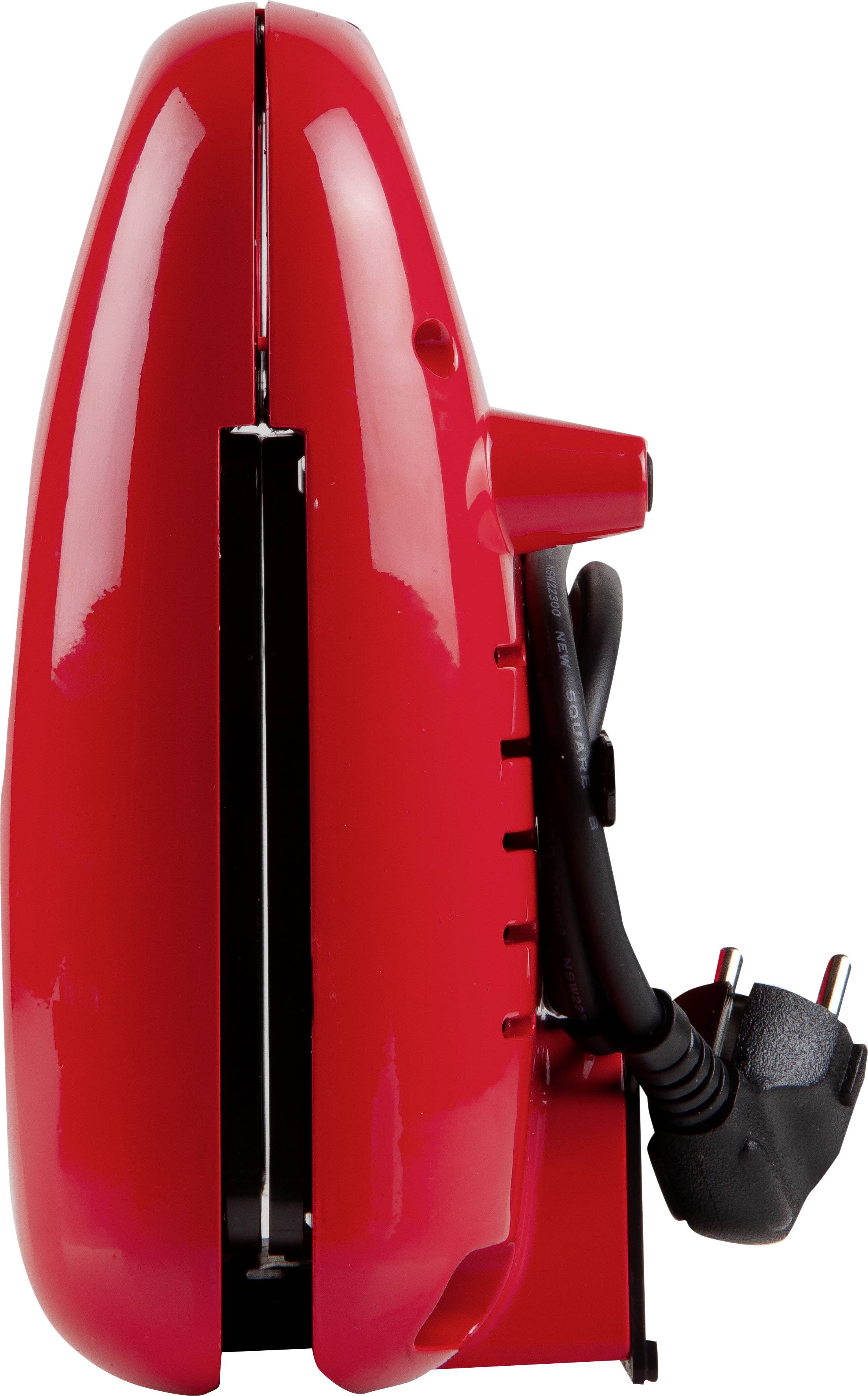 DOMO Snack Party 5in1 Sandwich-Toaster Cool-Touch-Gehäuse, Antihaftbeschichtung Rot