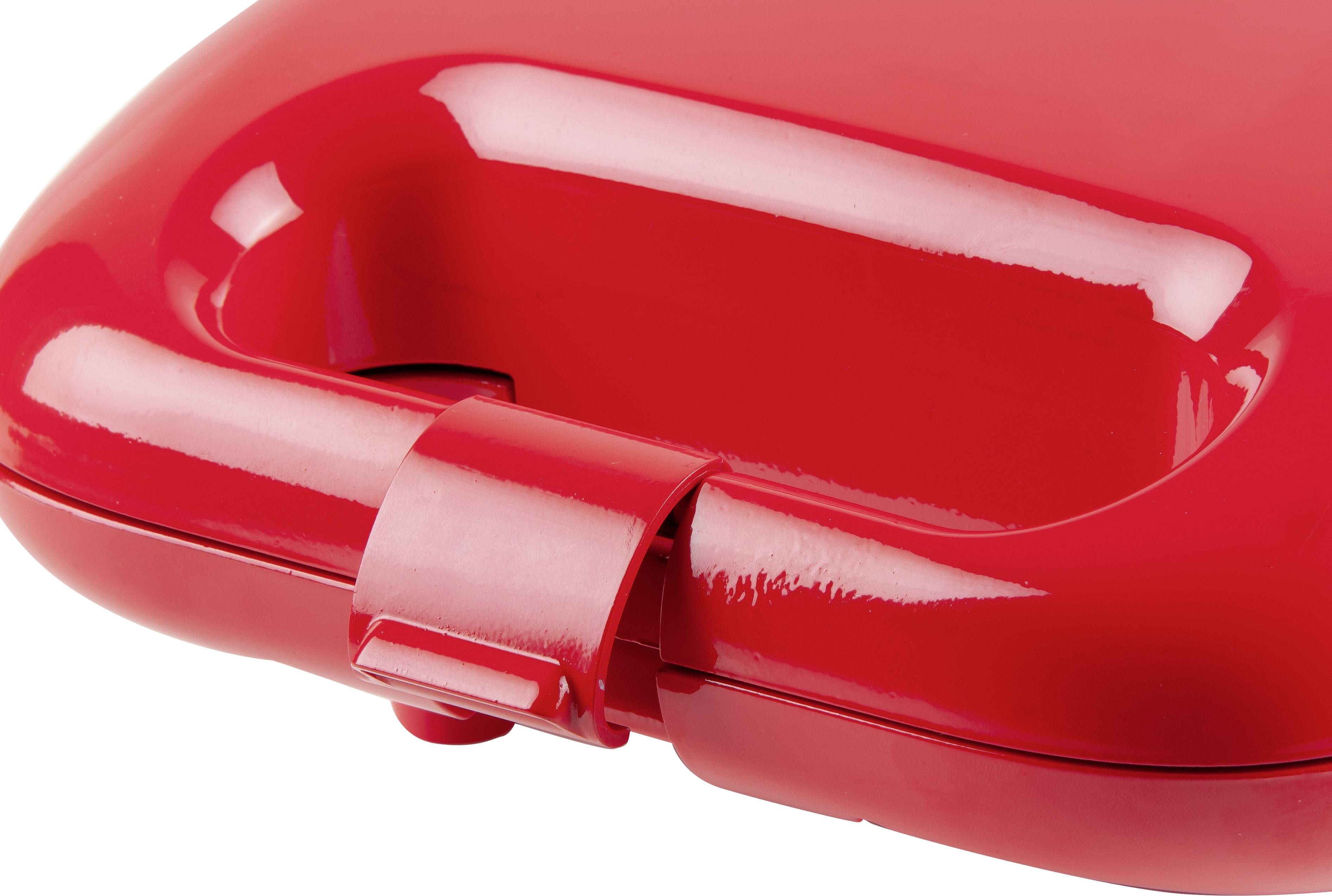 DOMO Snack Party 5in1 Sandwich-Toaster Cool-Touch-Gehäuse, Antihaftbeschichtung Rot