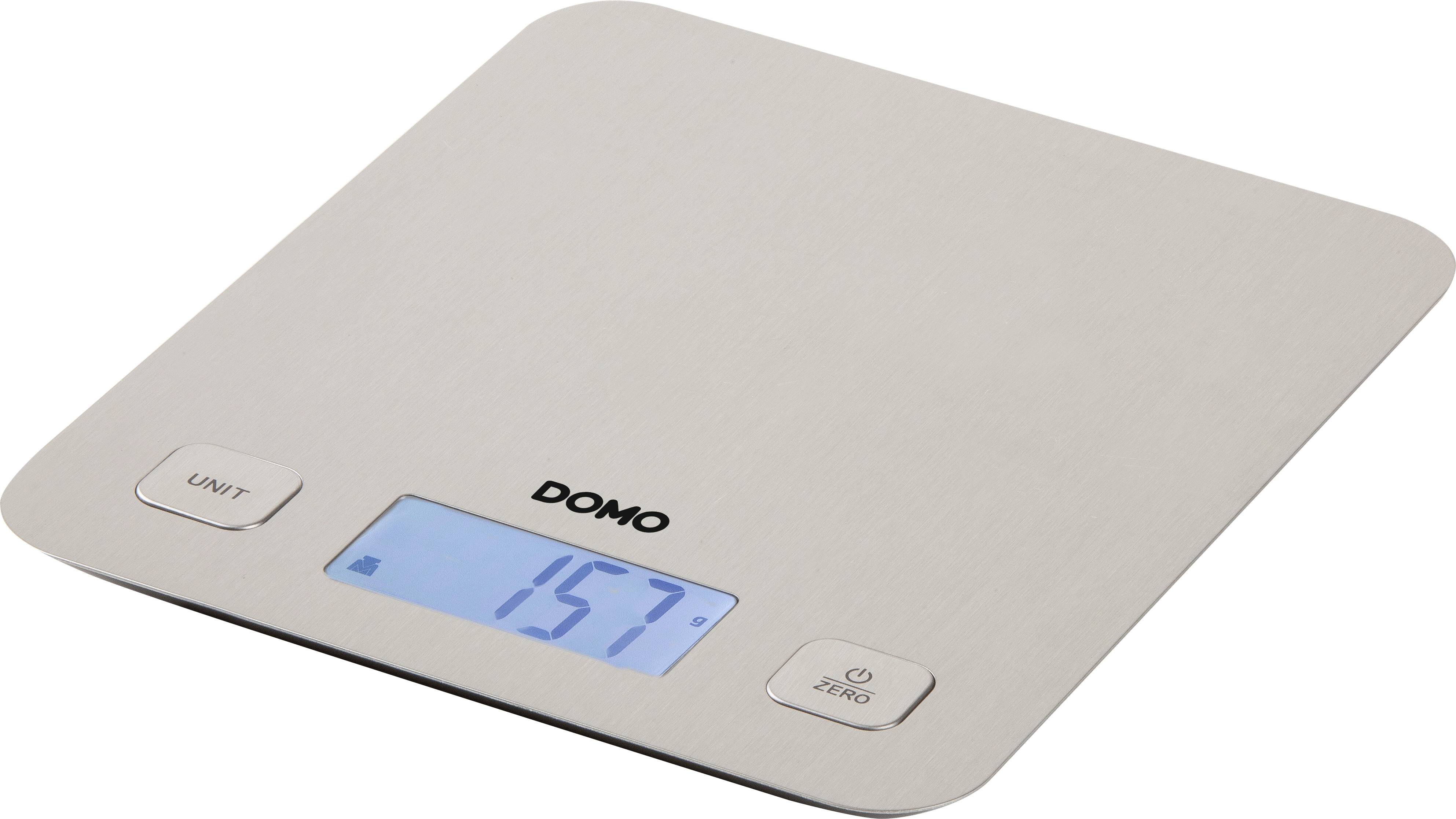 DOMO DO9239W Küchenwaage digital Wägebereich (max.)=5 kg Weiß 217 x 187 x 16.5