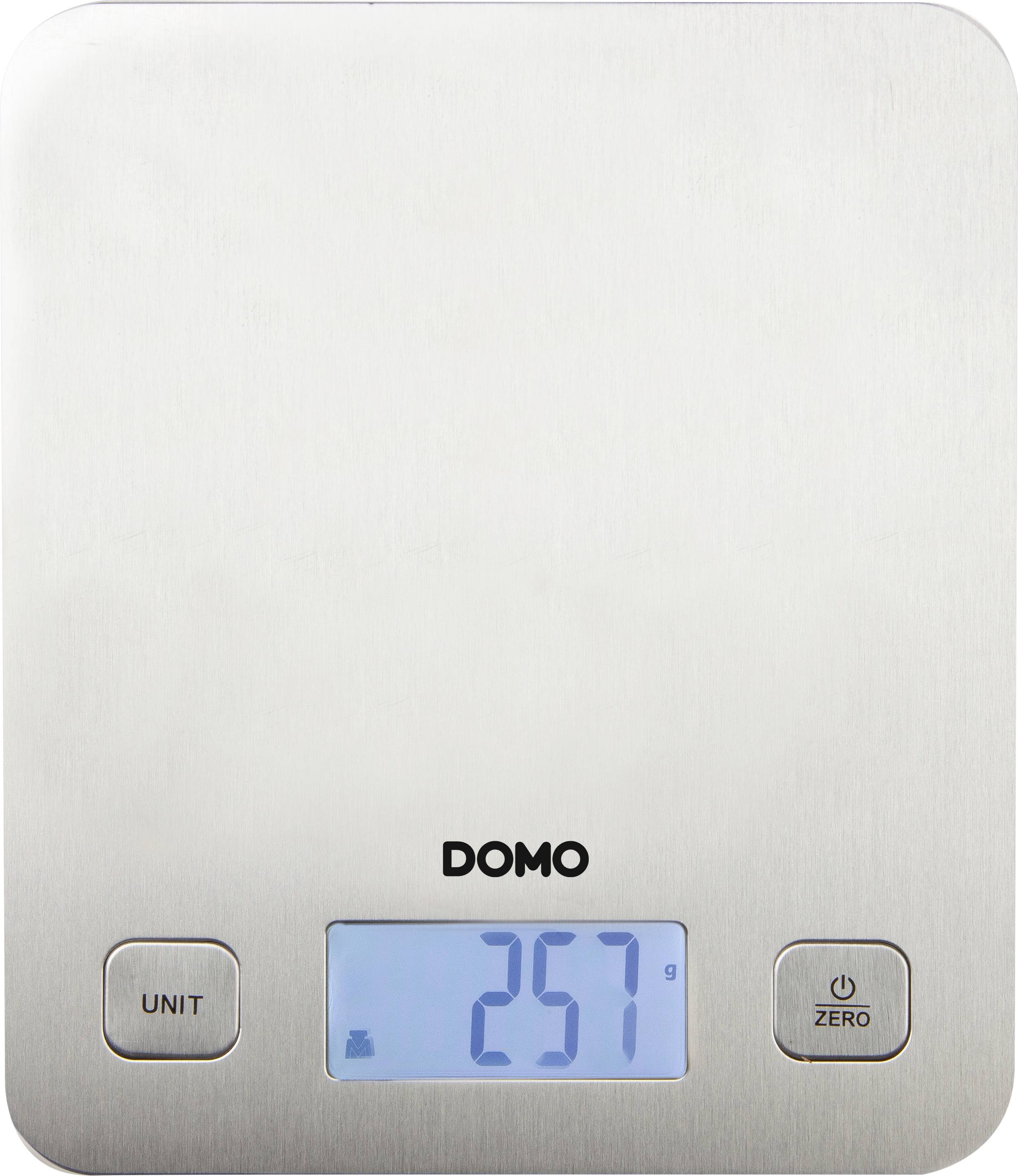 DOMO DO9239W Küchenwaage digital Wägebereich (max.)=5 kg Weiß 217 x 187 x 16.5