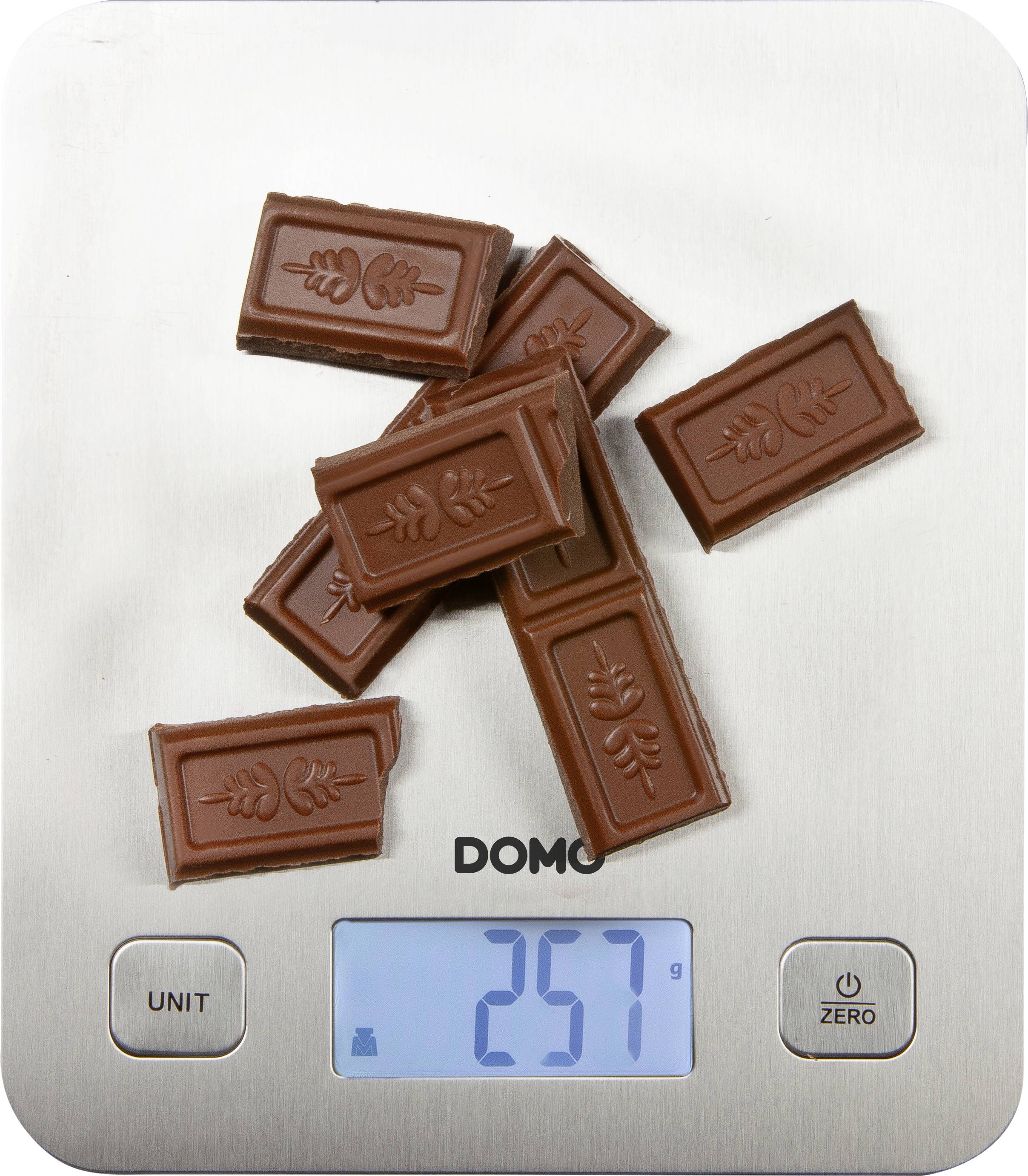 DOMO DO9239W Küchenwaage digital Wägebereich (max.)=5 kg Weiß 217 x 187 x 16.5
