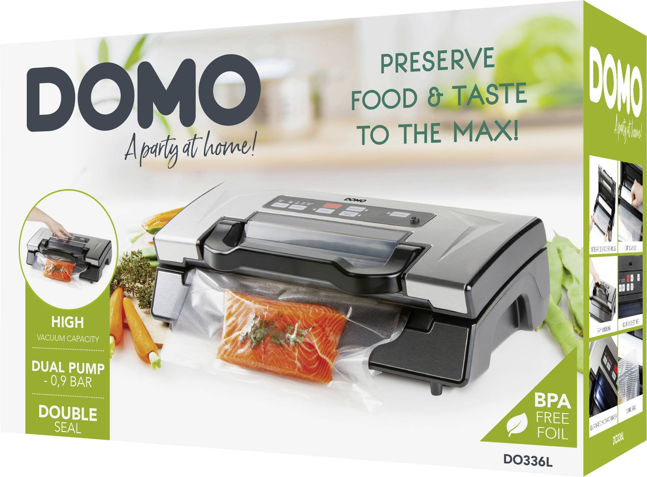 DOMO DO336L DO336L Vakuumierer klappbar, kabelgebunden