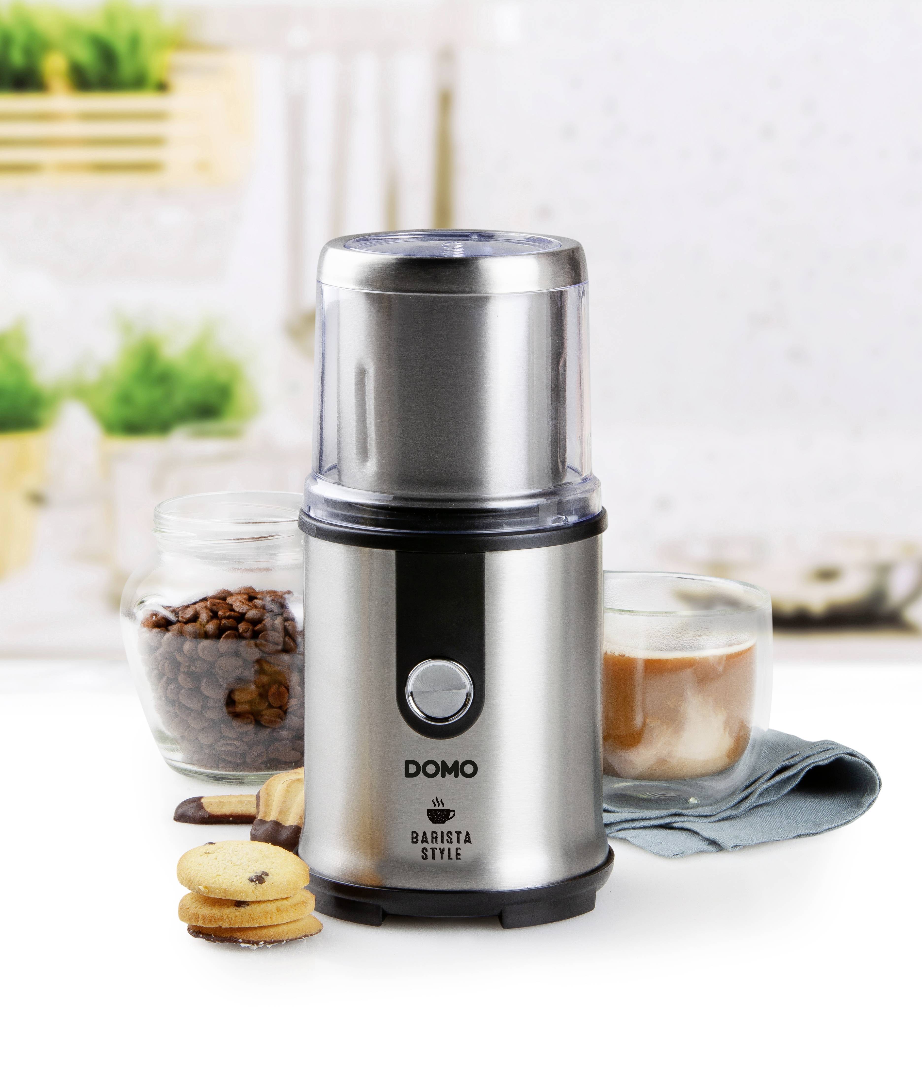 DOMO DO723K Kaffeemühle Silber