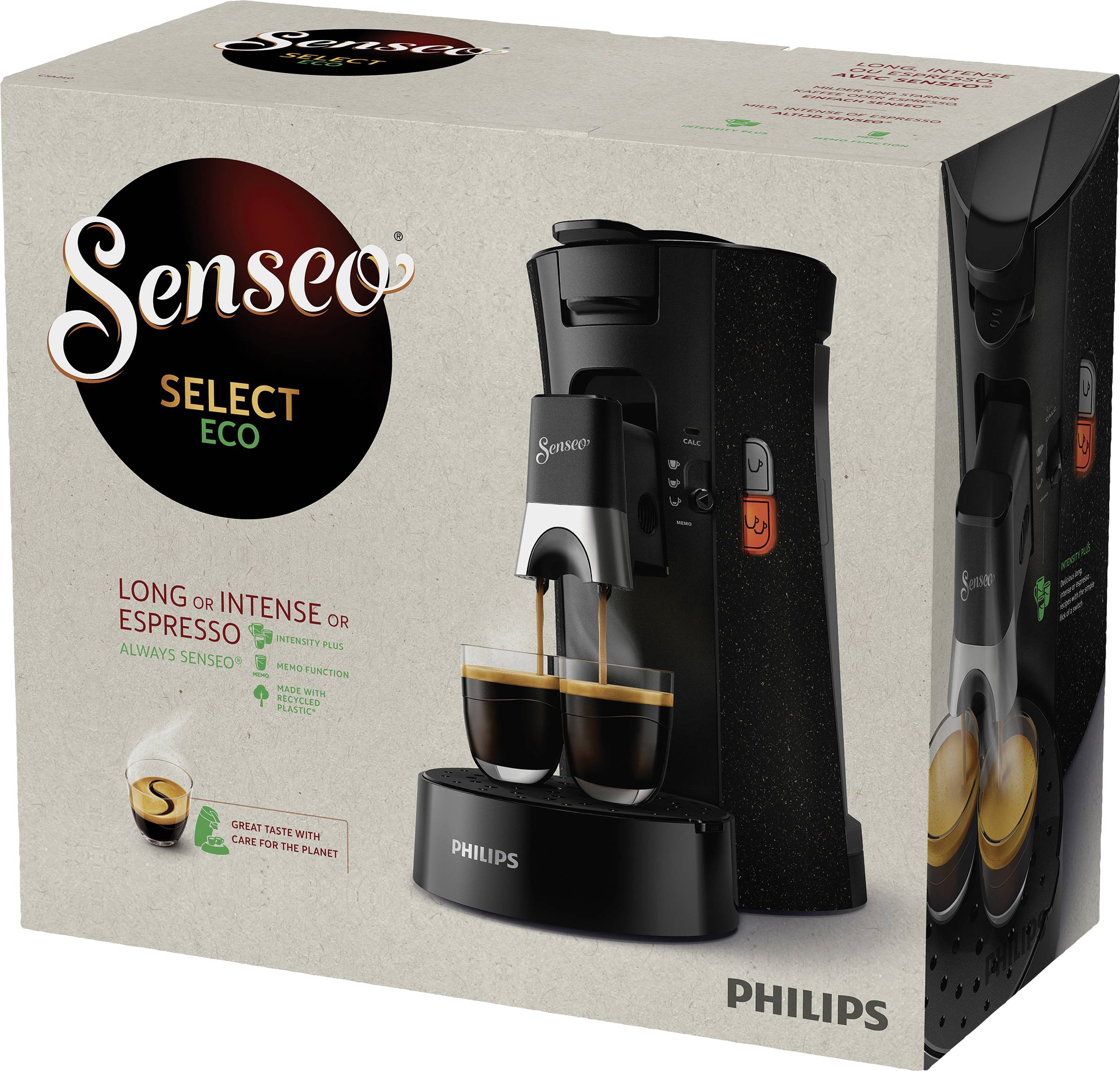 SENSEO® CSA240/20 Kaffeepadmaschine Schwarz Fassungsvermögen Tassen=6
