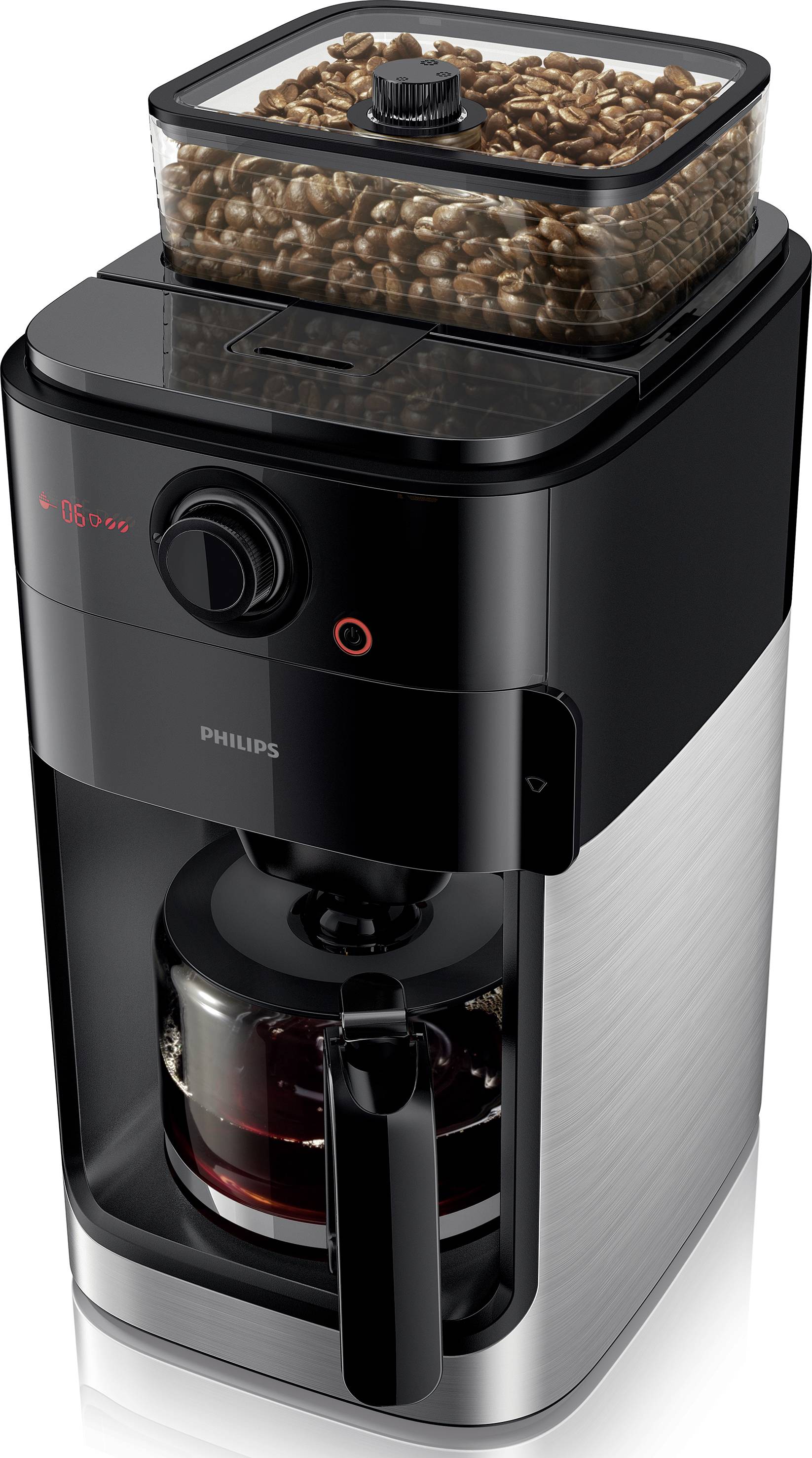 Philips Home HD7767/00 Kaffeemaschine Schwarz mit Mahlwerk