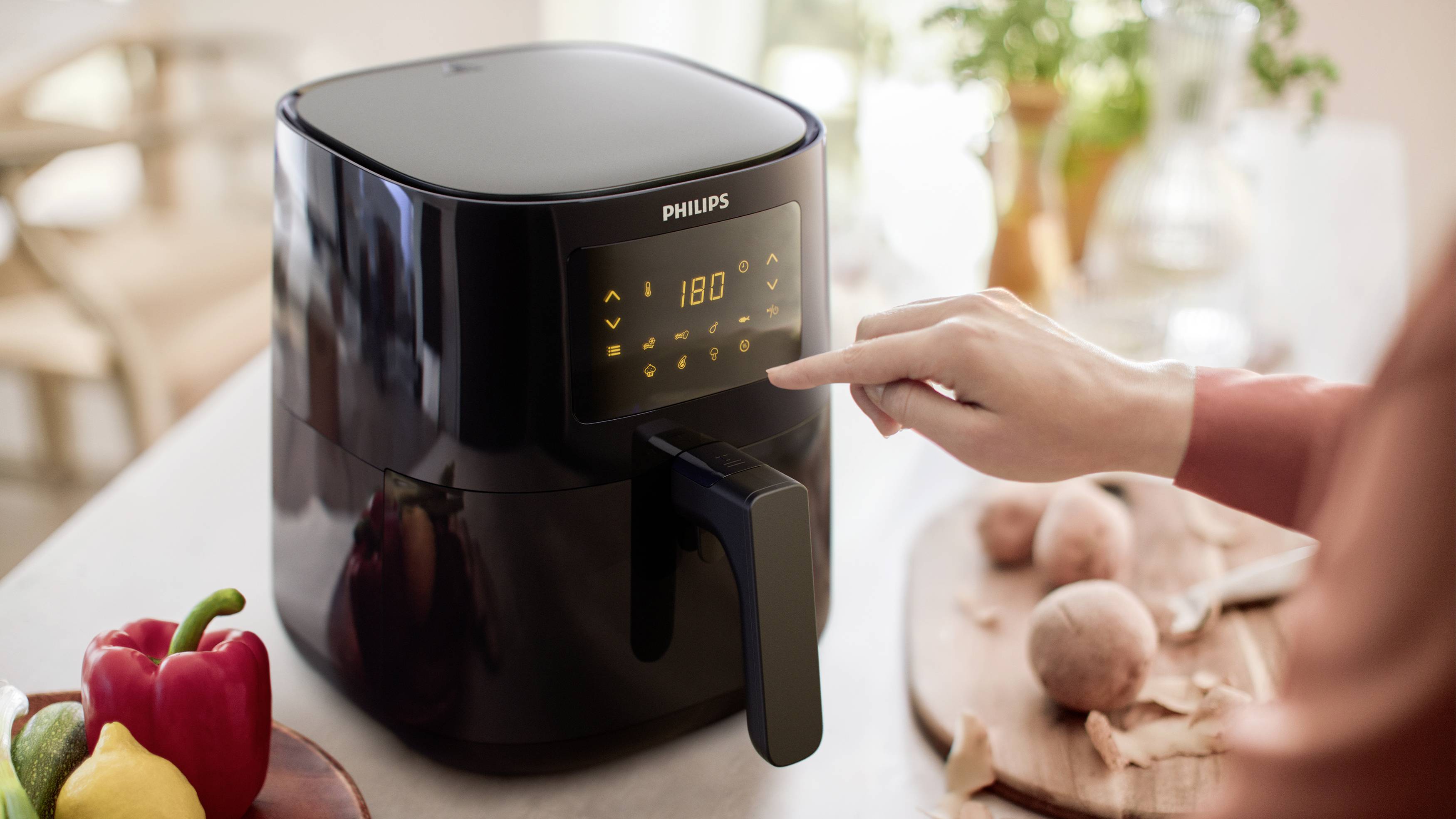 Philips Home HD9252/90 Heißluft-Fritteuse 4.1l 1400W Schwarz
